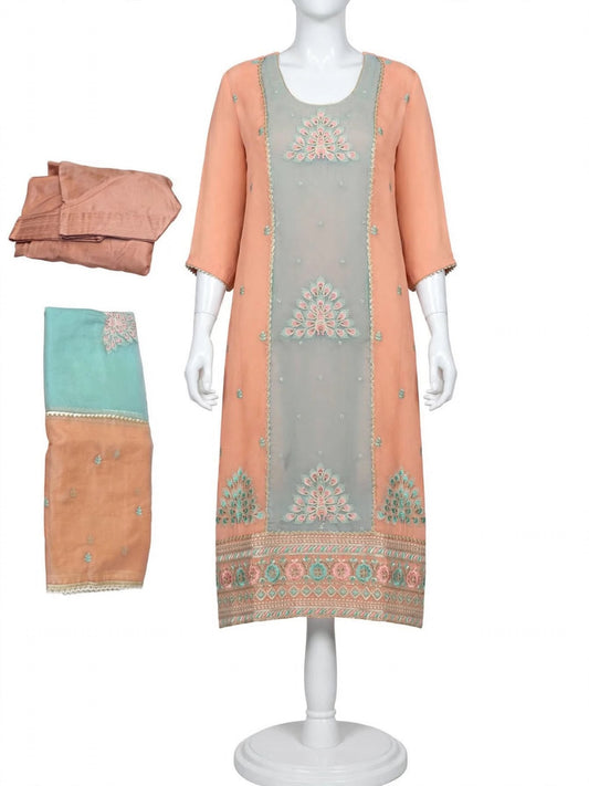 Party wear hand + Tilla work boutique stitched salwar suit, (Code: 245)
