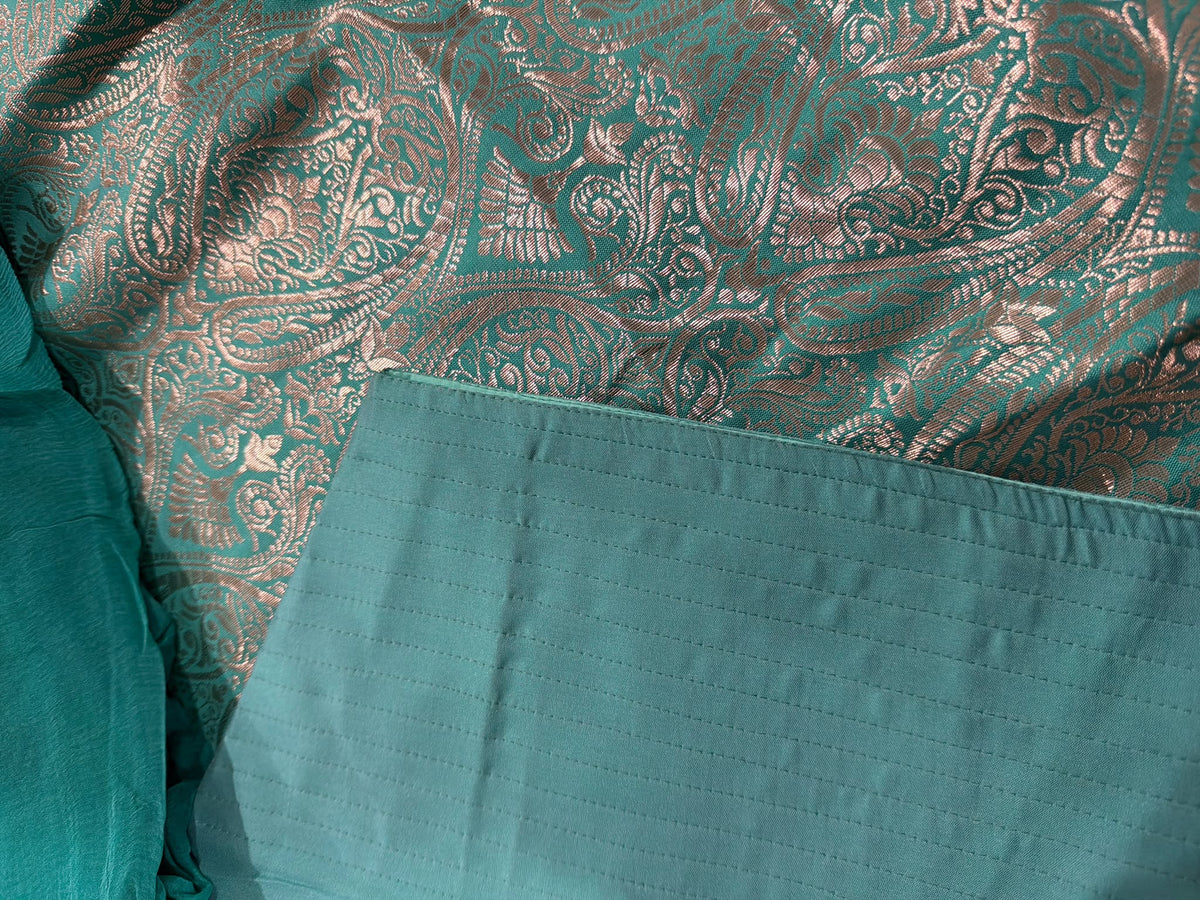 Farshi salwar suit in brocade ( colour - light green ) Code 259