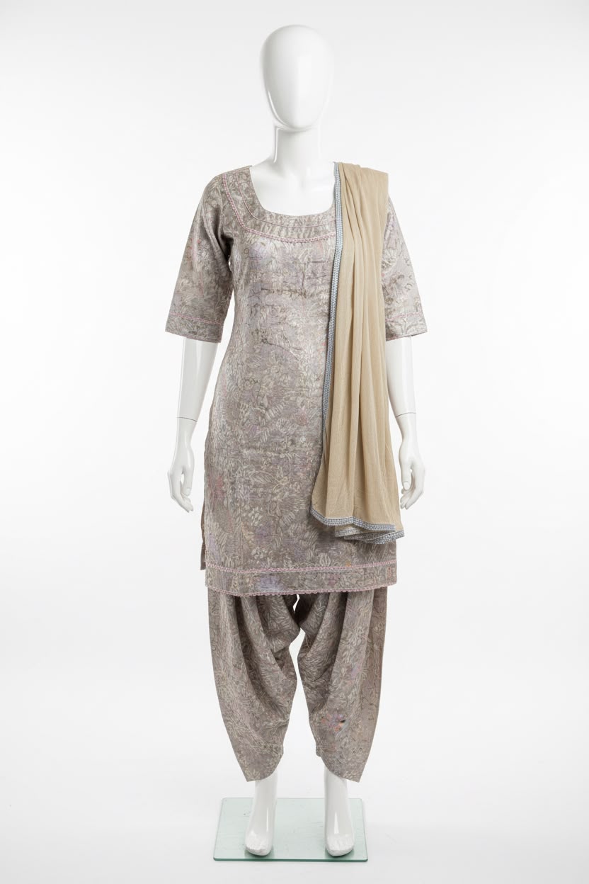 Farshi salwar suit in pastel cotton in premium quality - Code 296