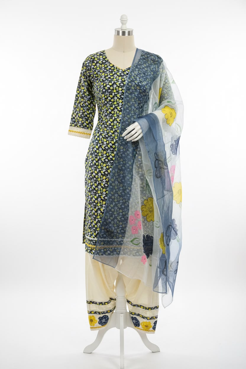Designer cotton salwar suit in premium quality - Code 304