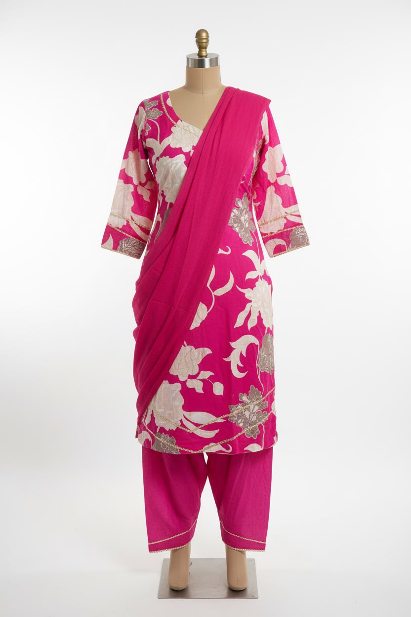 Burberry printed suit in premium quality in Pink colour - Code 307