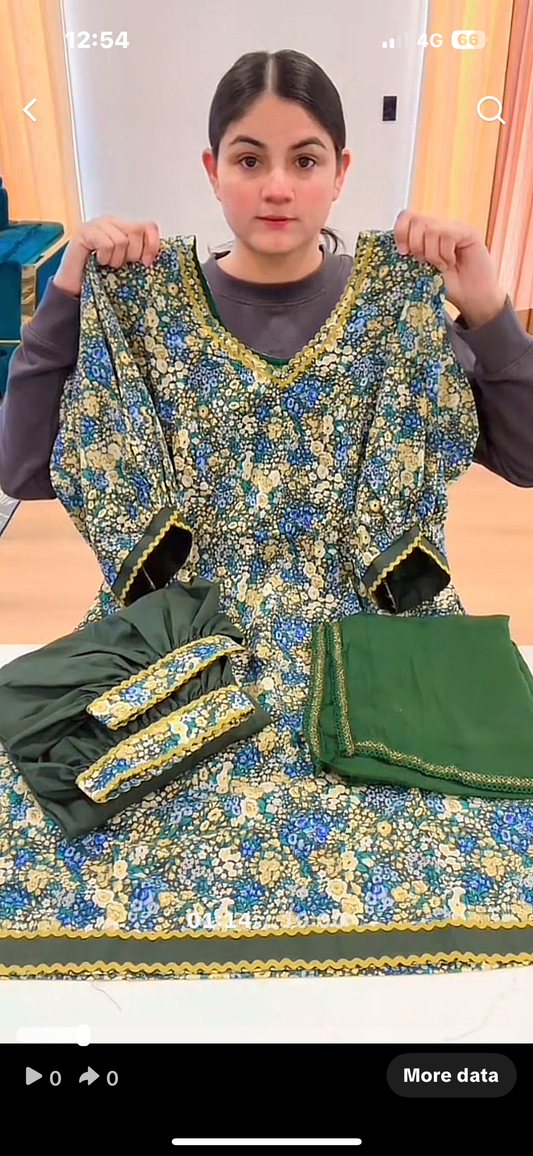 Cotton Printed suit, C1