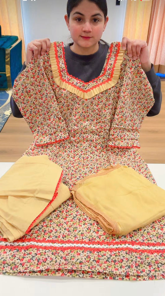 Cotton Printed Suit, C15