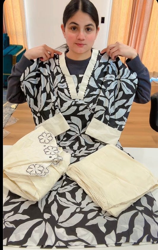 Cotton Printed Suit, C42