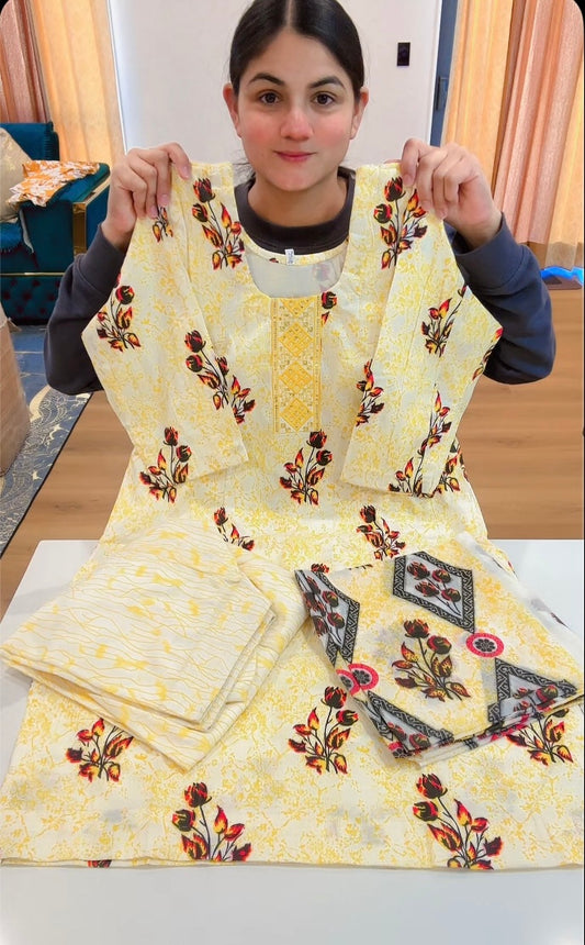 Cotton Printed Suit, C50