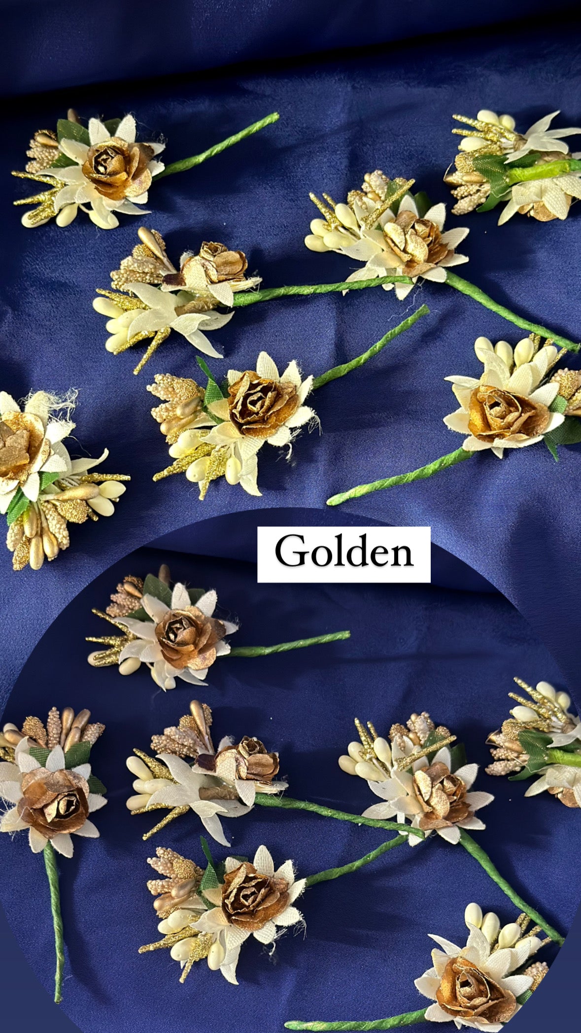 Flower Hair Pins (TD-4, Colours 6)