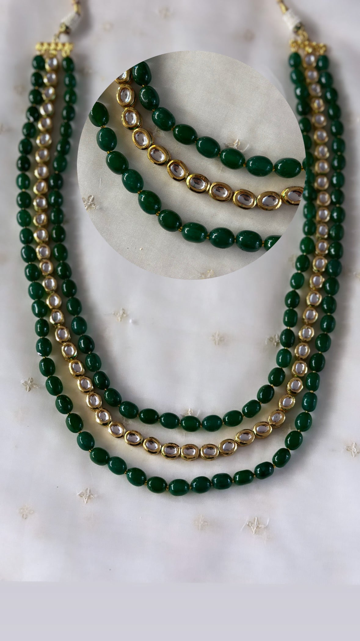 Kundan backside Meenakari , Sherwani Maala ( TD -3 )