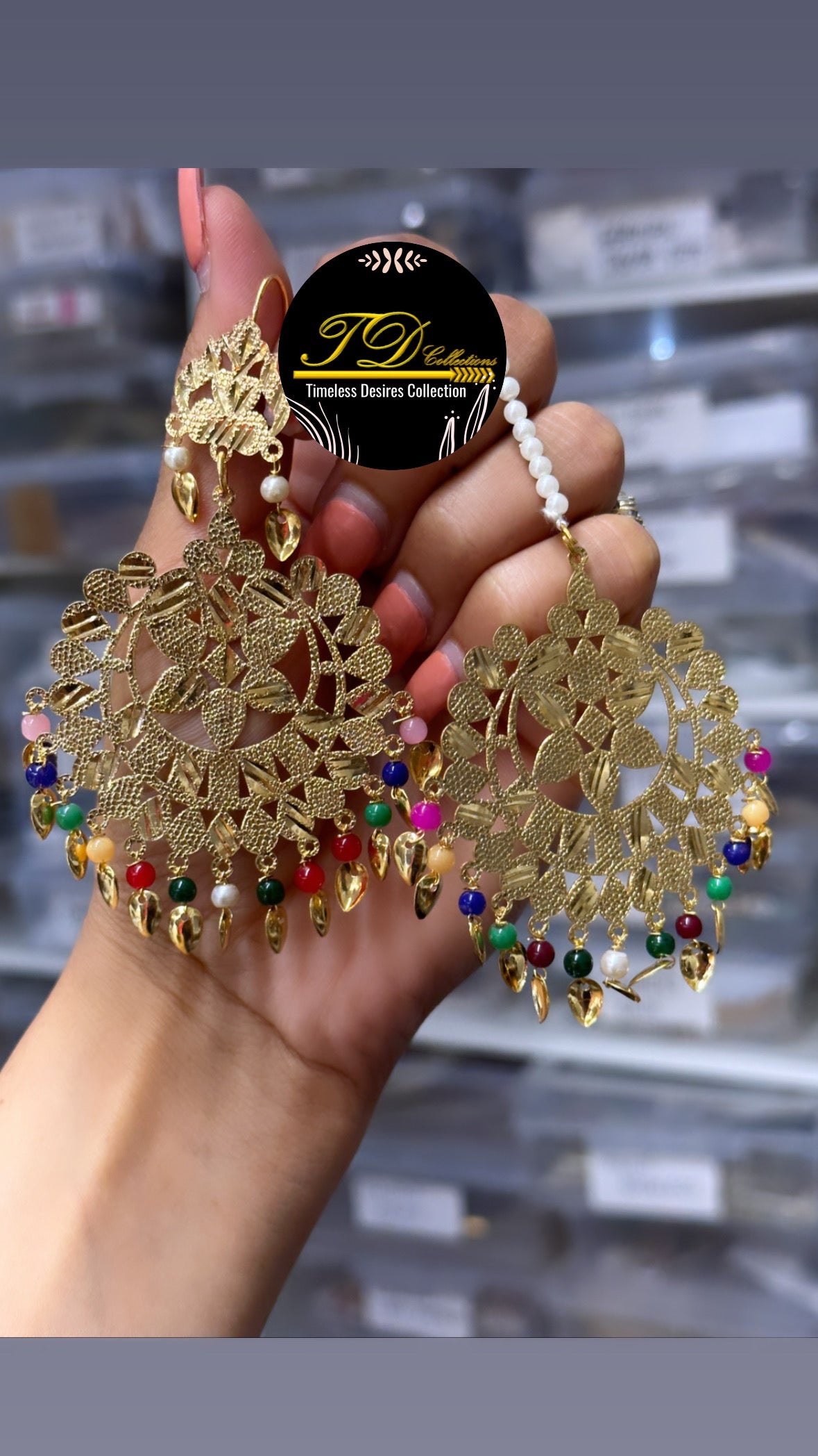 Peepal Patti Jhalar Earrings – BGjewelsnj