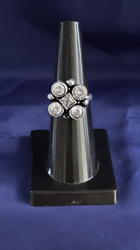 Medium Sized oxidised adjustable rings