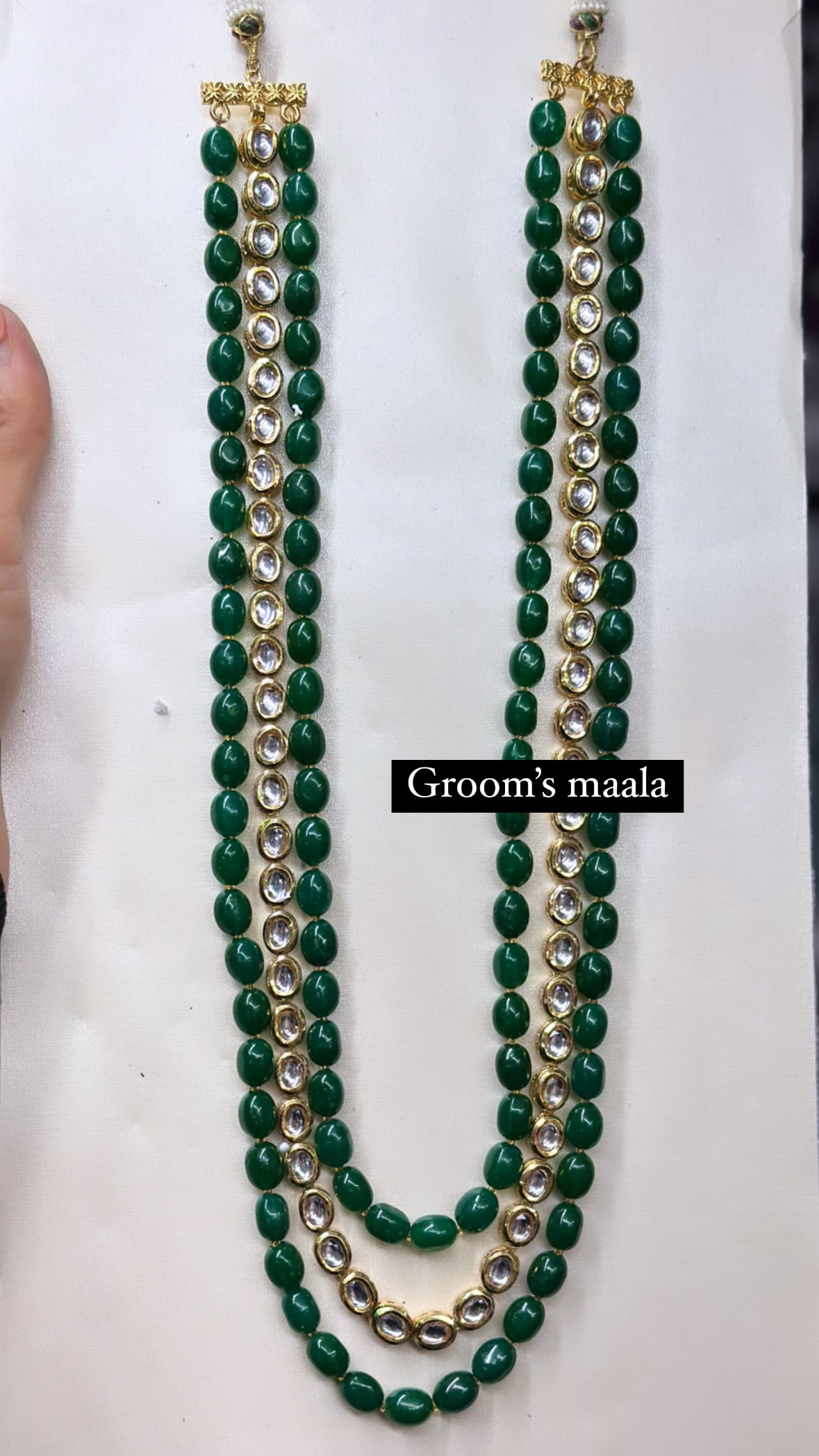 Kundan backside Meenakari , Sherwani Maala ( TD -3 )